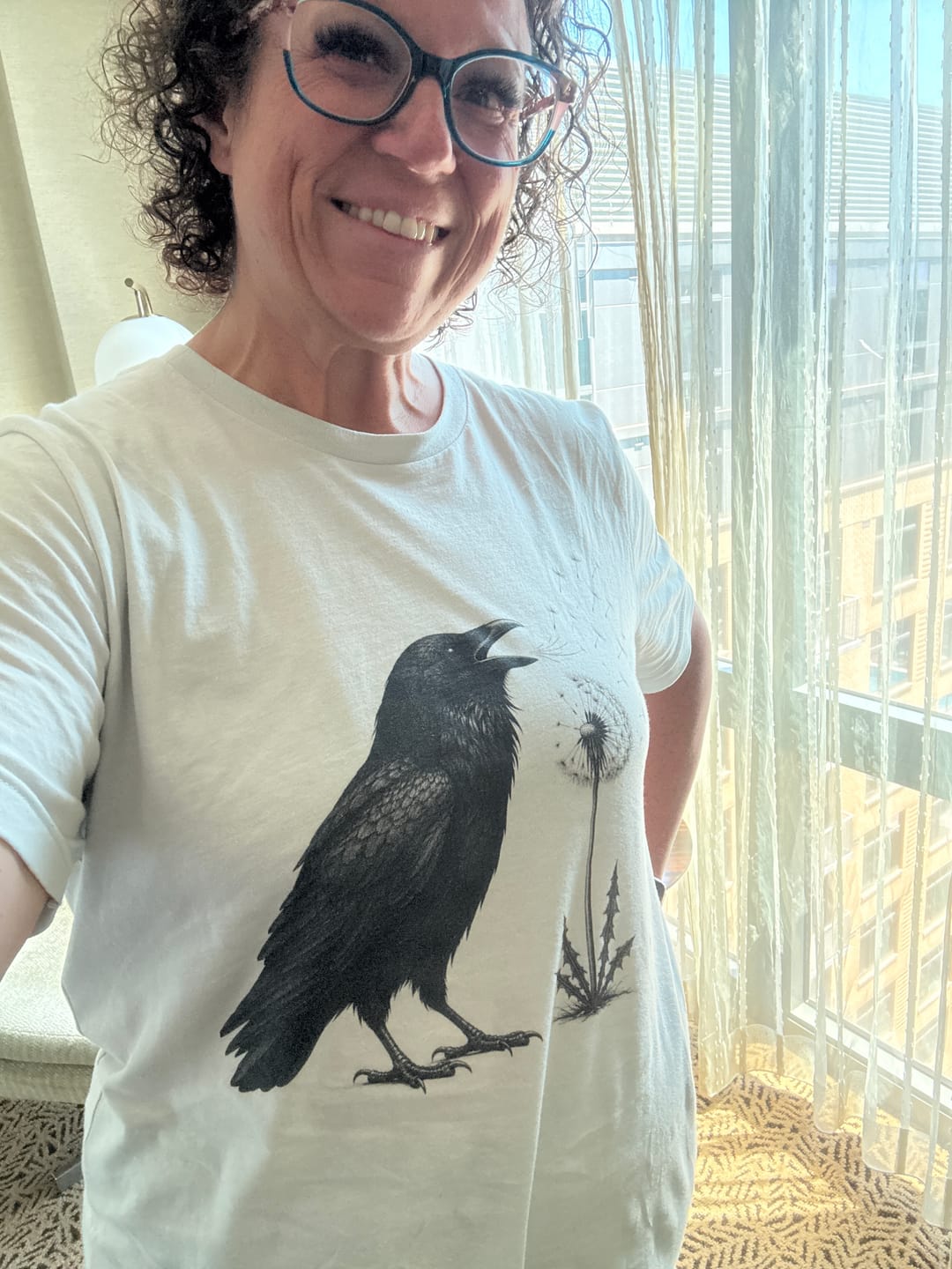 Customer photo review of Raven Dandelion Tee