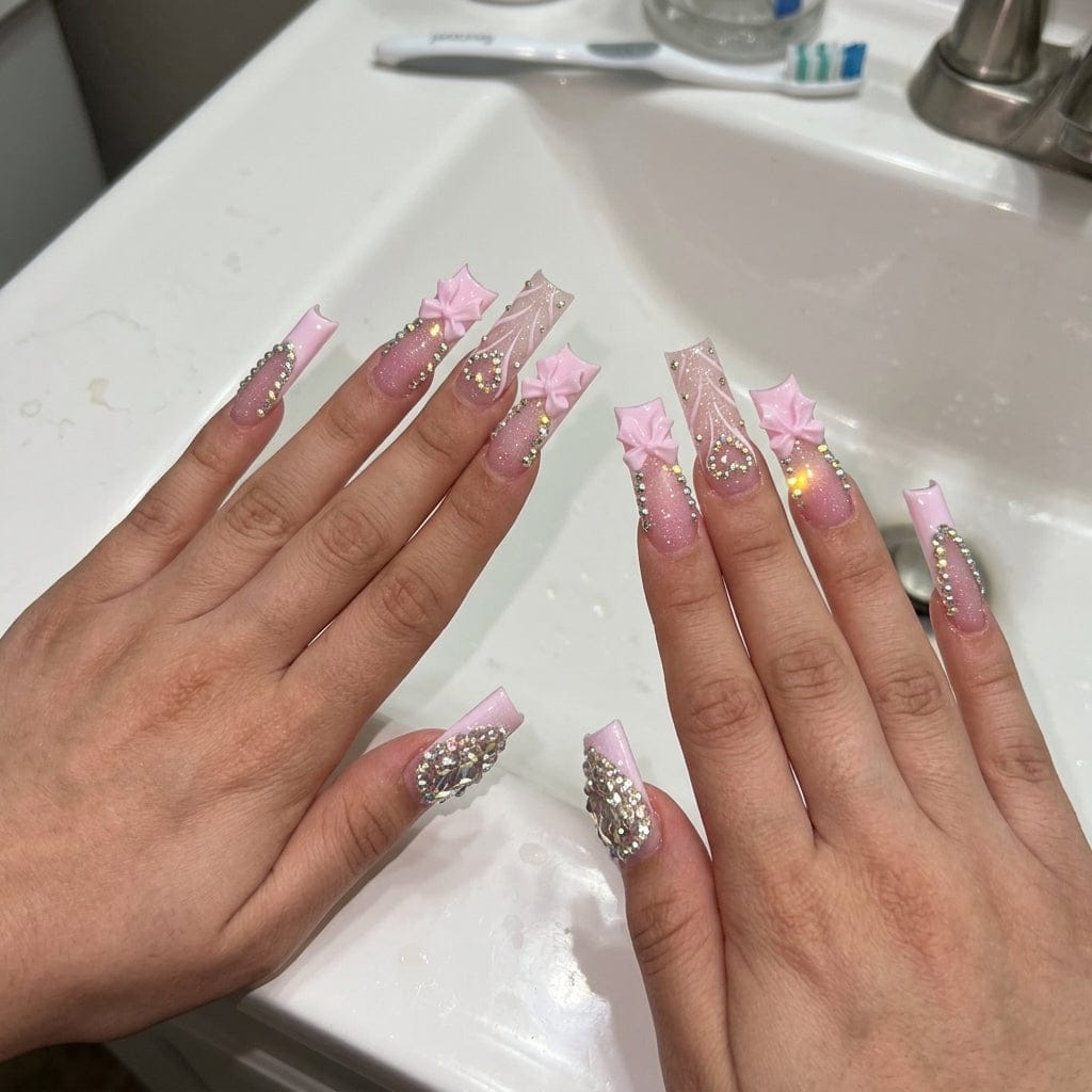 Customer photo review of ACETONE FREE + VITAMIN E Glow & Go Nail Gel Remover 30ml