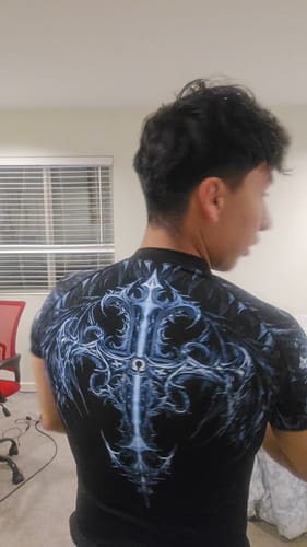 Customer photo review of Void Tech™ Fallen Knight Short Sleeve Compression [PLATINUM]