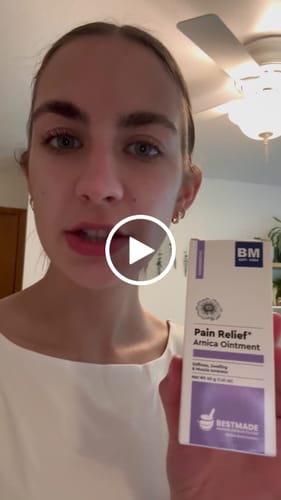 Customer video review of Arnica Ointment for Muscle Soreness, Stiffness & Swelling - Homeopathic Pain Relief, 40g (1.41 oz)