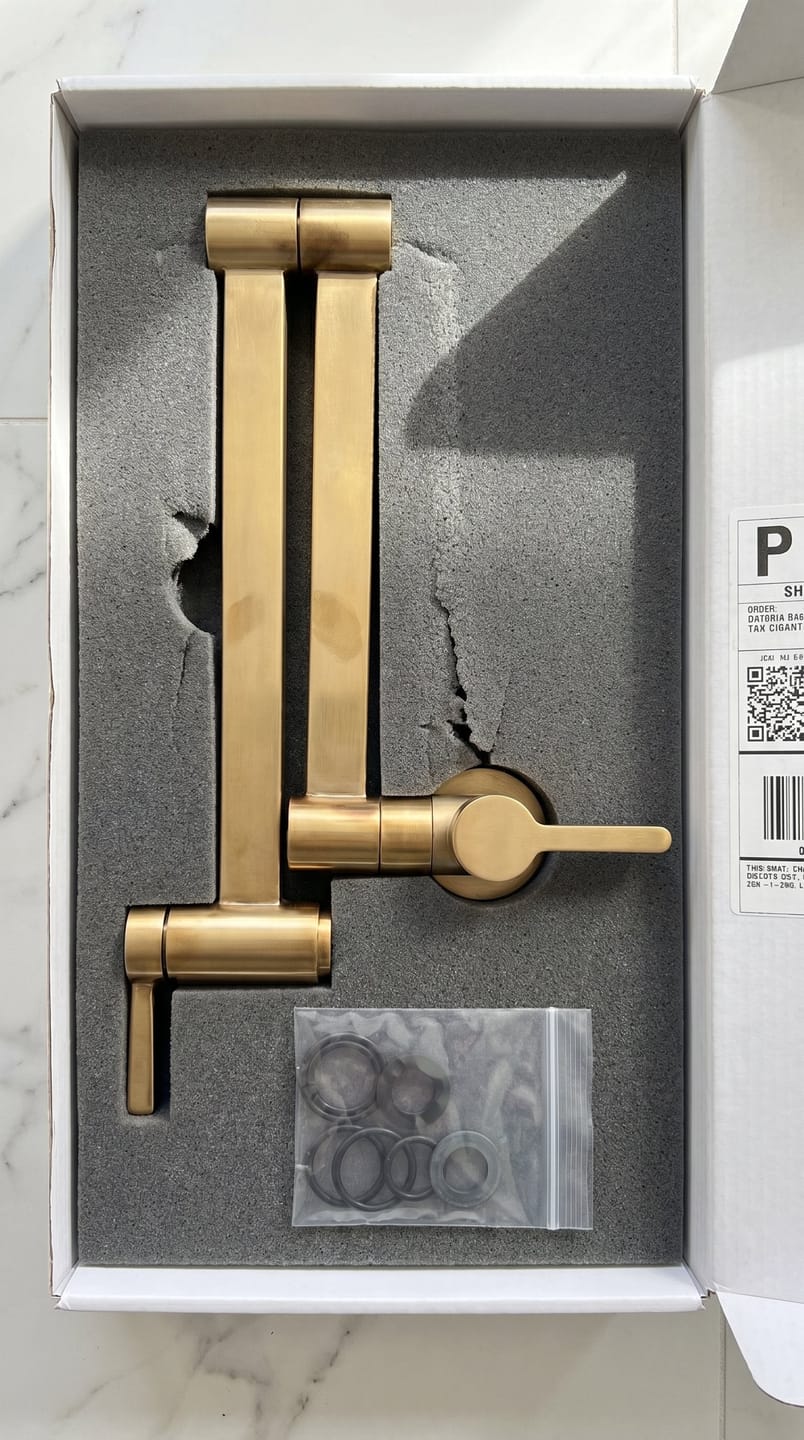 Customer photo review of Lino Double Joint Pot Filler