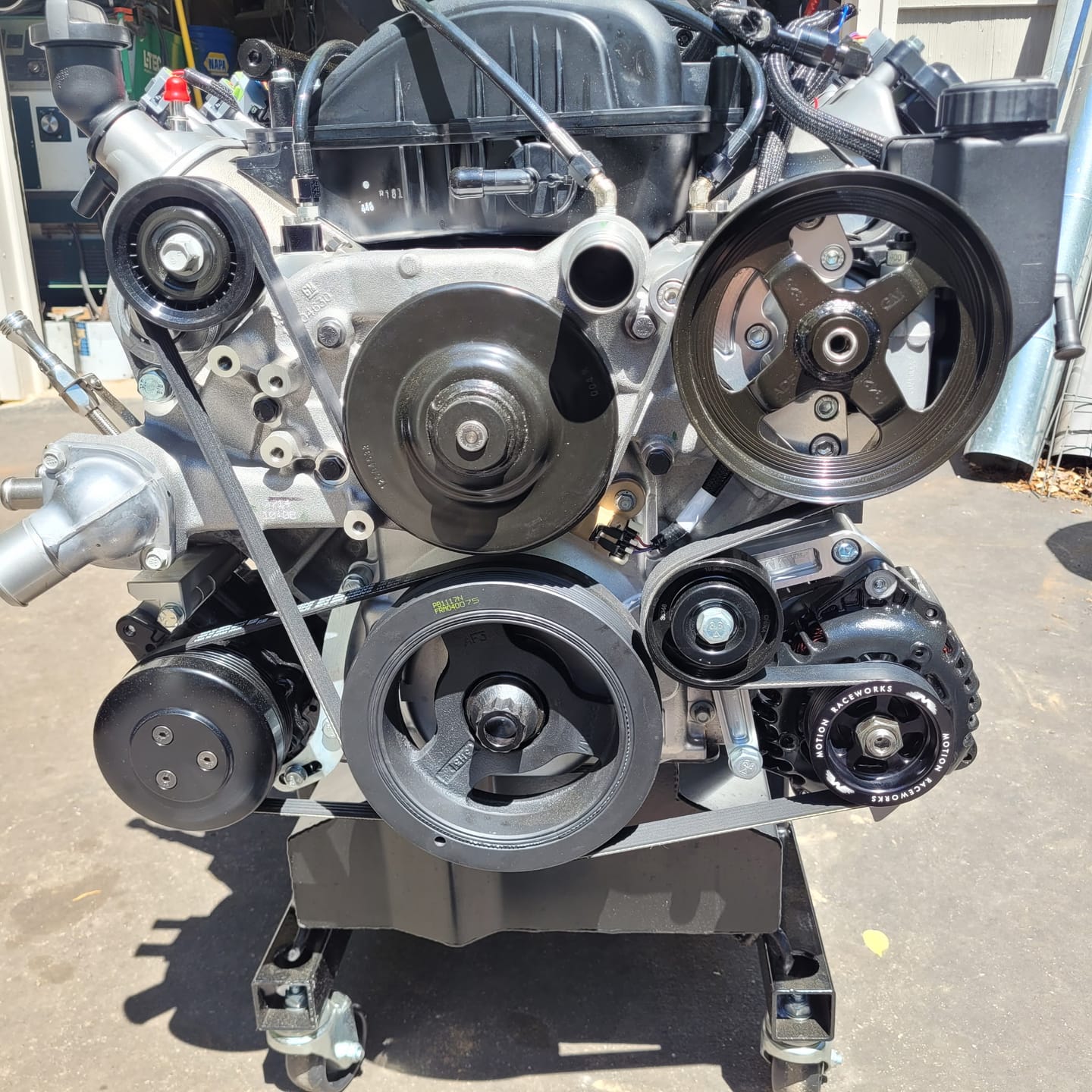 Customer photo review of LS 3" OD Billet Overdrive Alternator Pulley 6 Rib 10-10042
