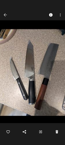 Customer photo review of Mystery Box | 3 Japanese Knives