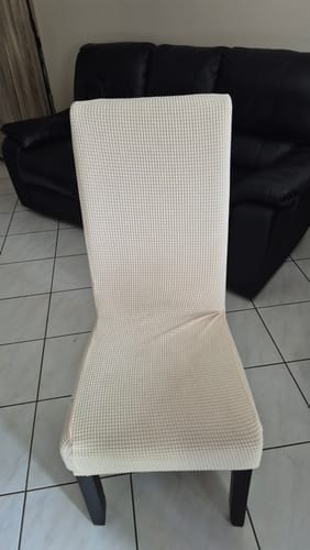 Customer photo review of Housse de chaise XL en jacquard - Amalia