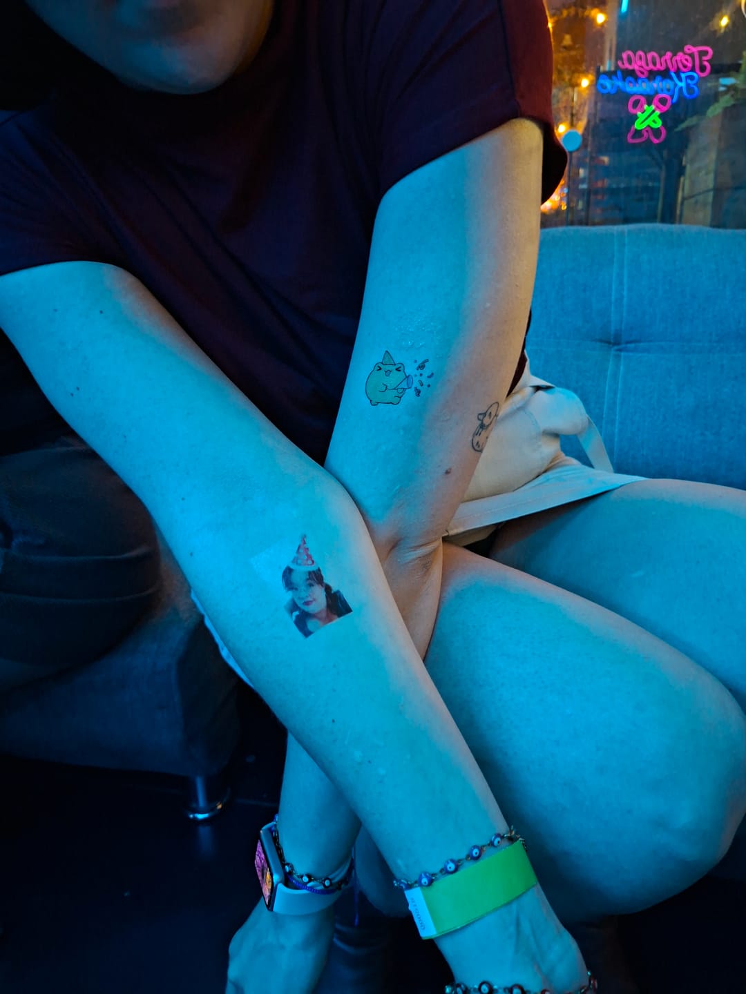 Customer photo review of TATUAJES TEMPORALES PERSONALIZADOS