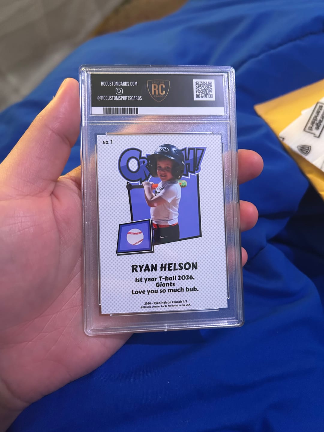 Customer photo review of Custom Graded Card