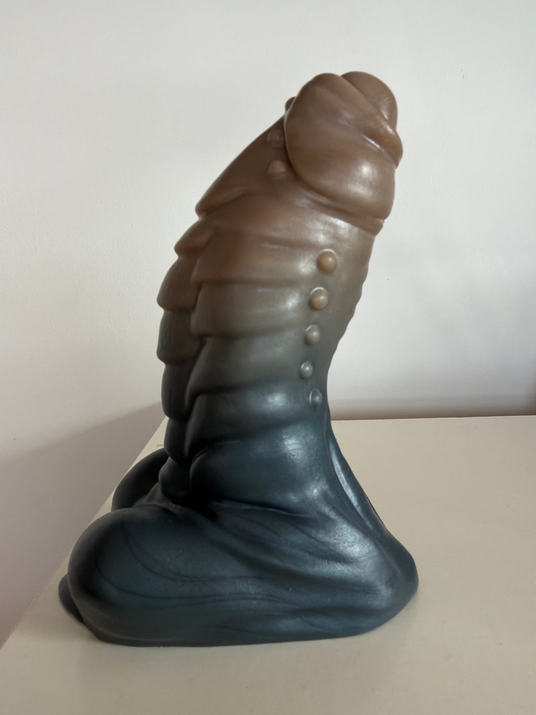 Customer photo review of Bad Dragon® Flint® the Uncut Studded Dragon Dildo | Natural