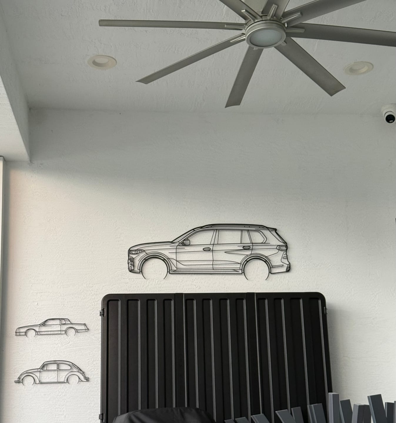 Customer photo review of Your Custom Car Silhouette Metal Wall Art Service