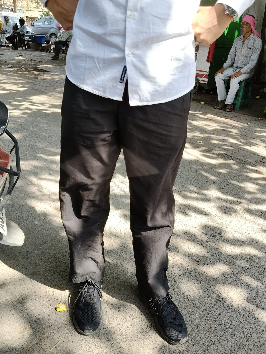 Customer photo review of Men Black Cotton Pant