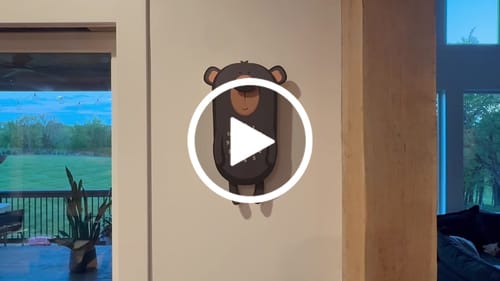 Customer video review of Linus the Bear Pendulum Clock