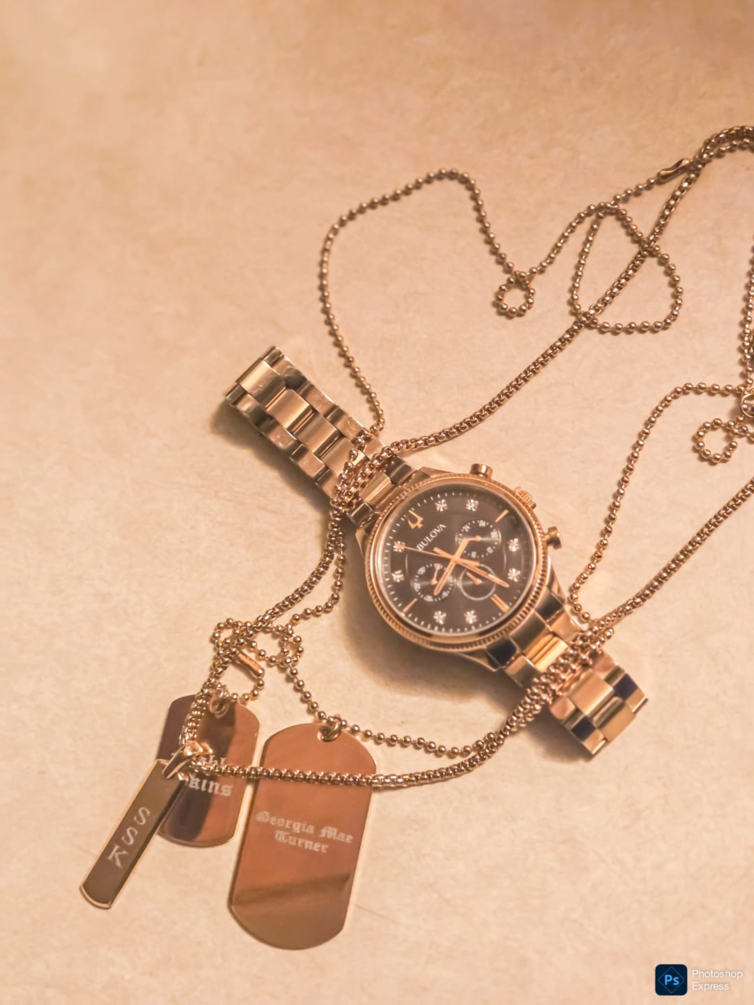 Customer photo review of Double Dog Tag