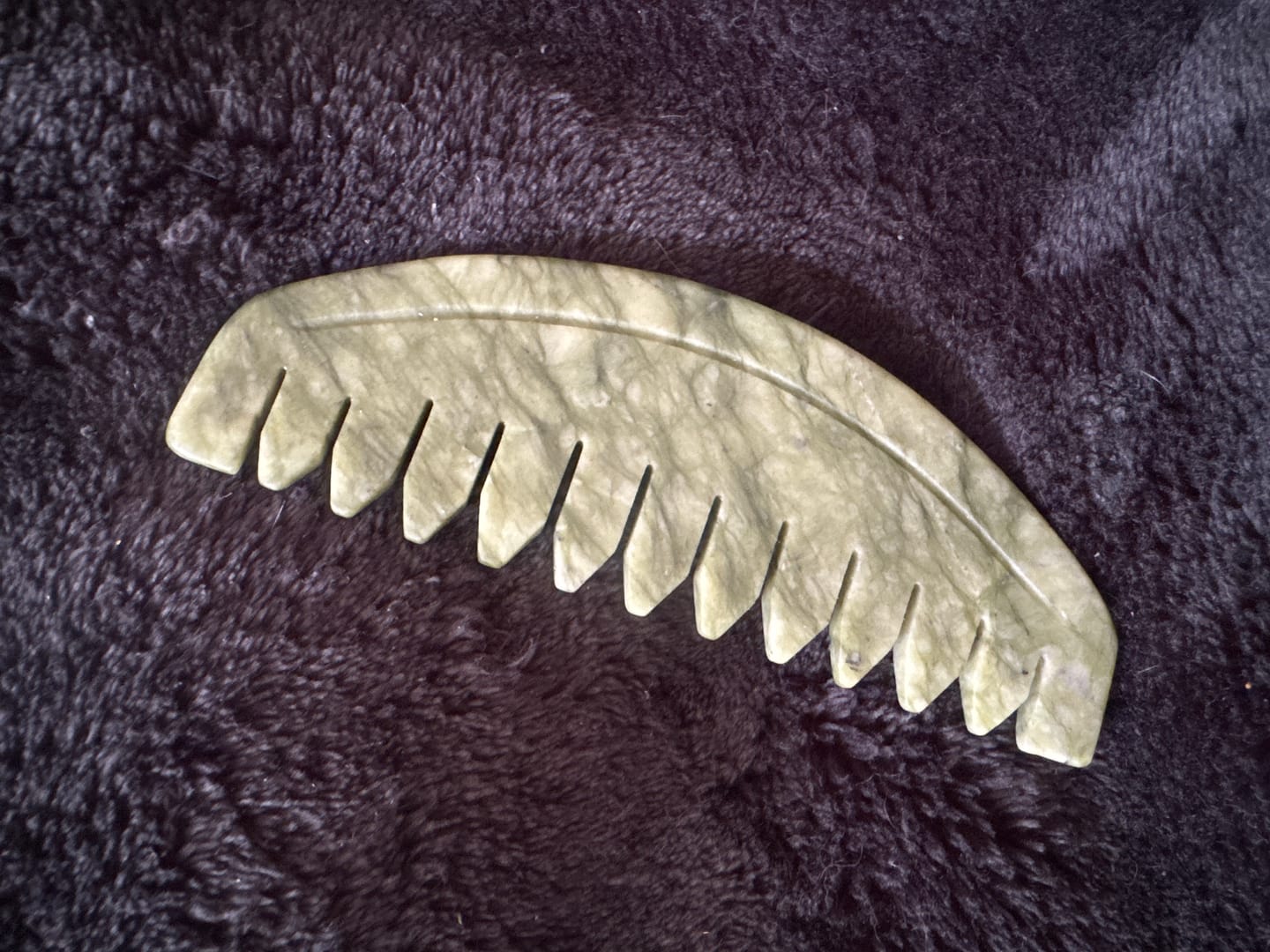 Customer photo review of Jade Scalp Gua Sha