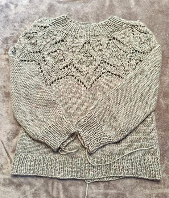 Customer photo review of Snefnug Watercolor  (55% Baby Alpaca / 35% Algodón / 10% Lana Merino Extra Fina)