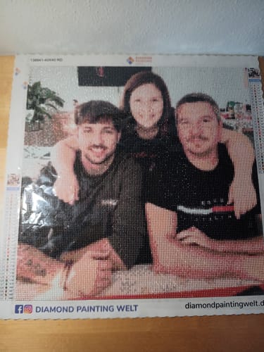 Kundenbewertung mit Foto zu Diamond Painting eigenes Bild