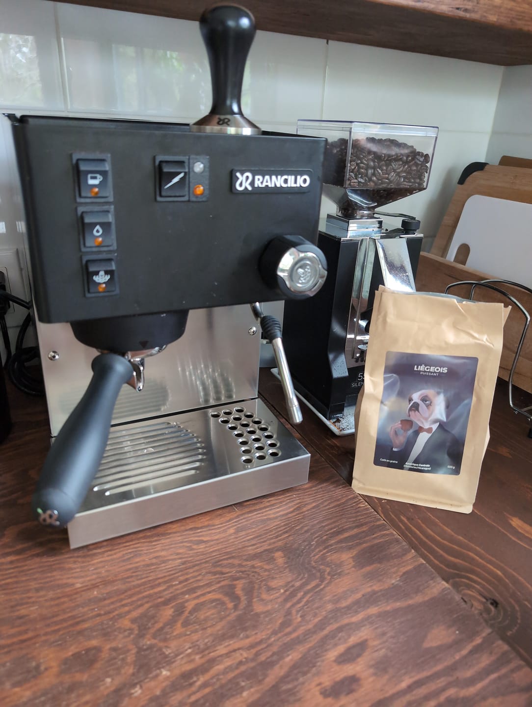 Customer photo review of PUISSANT - Coffee beans dark roast - South America/India - Liegeois our local brand