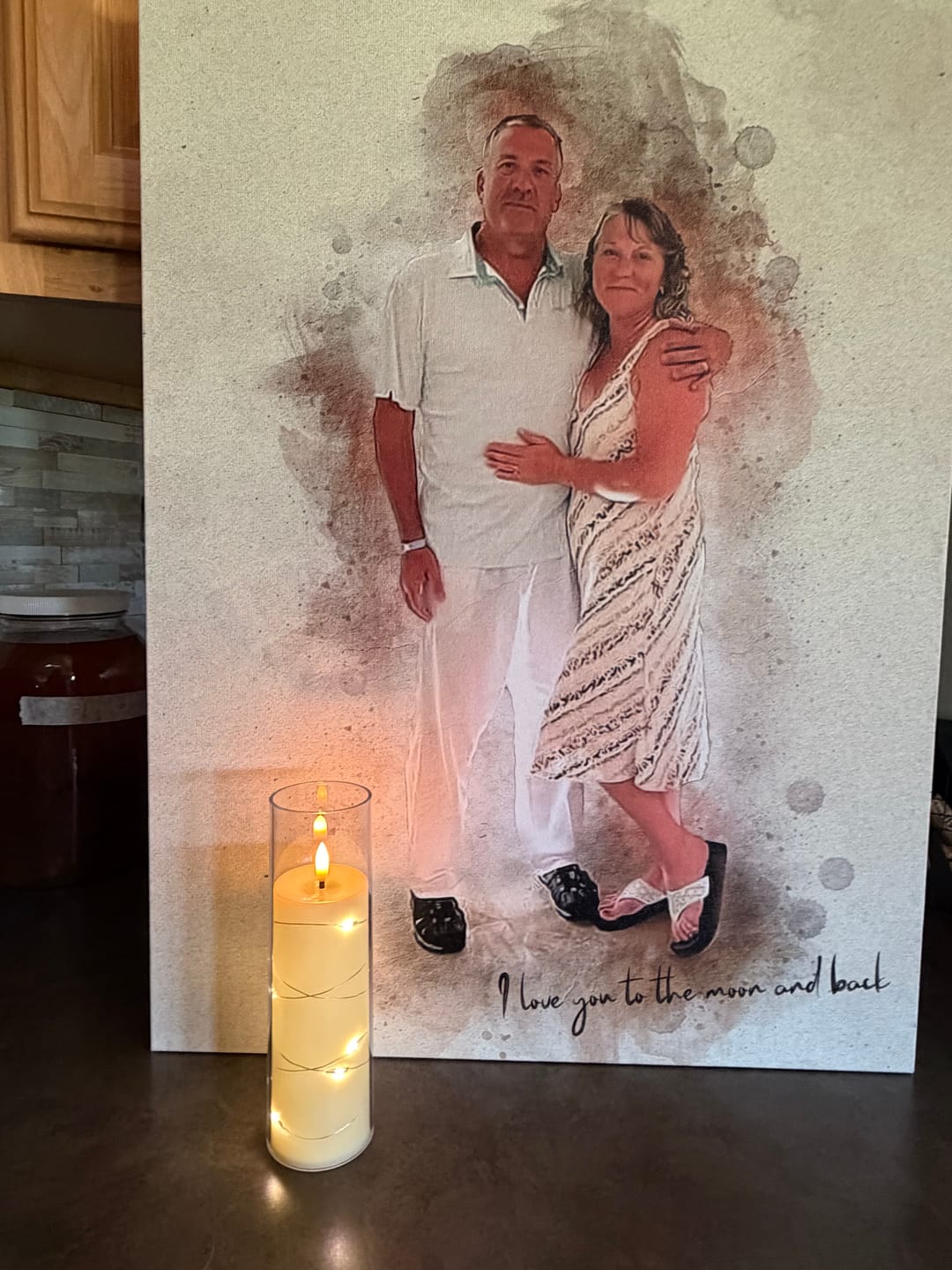 Customer photo review of Personalized photo Painting