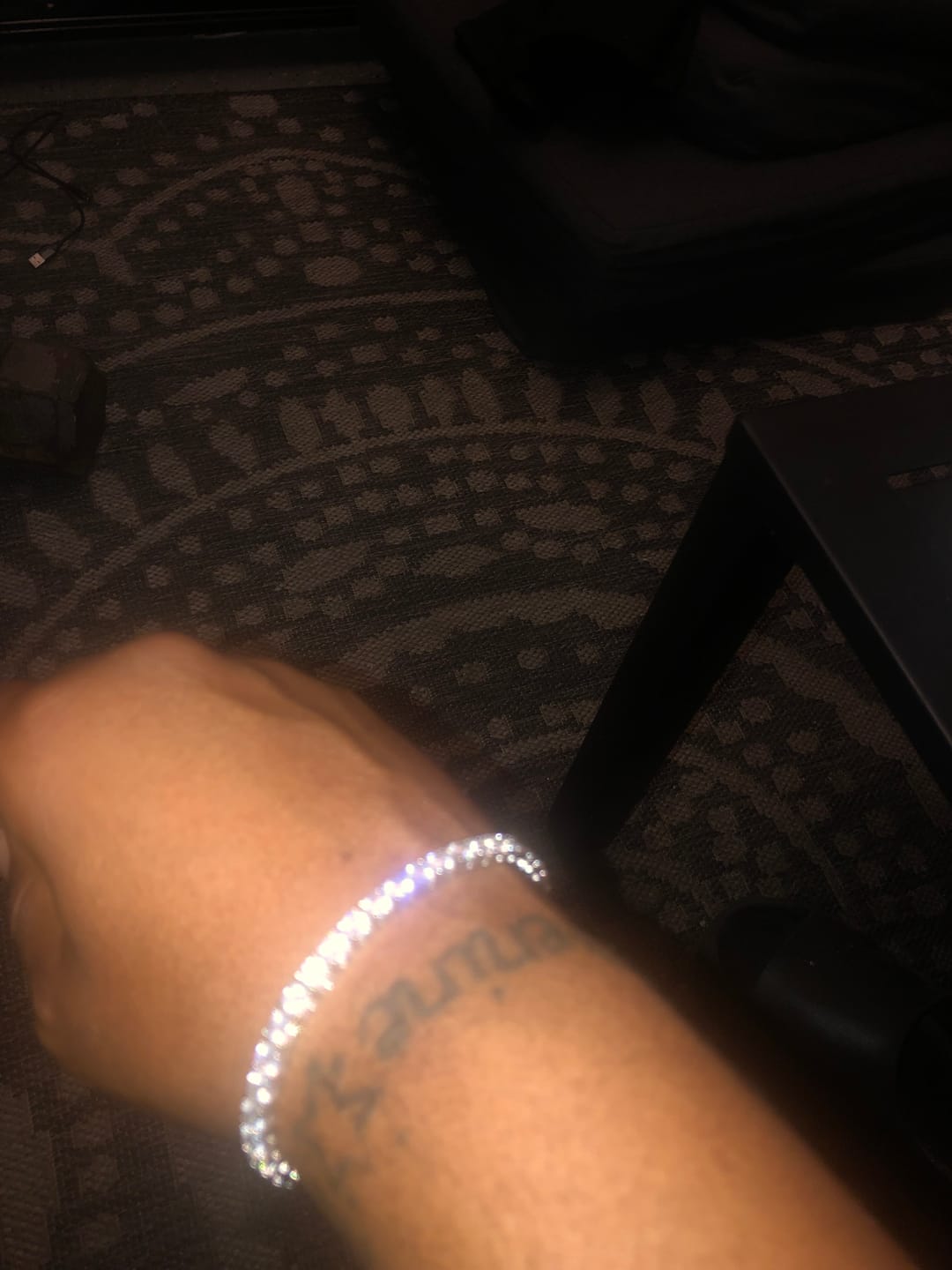 Customer photo review of 4.5mm Tennis Bracelet -  White Gold