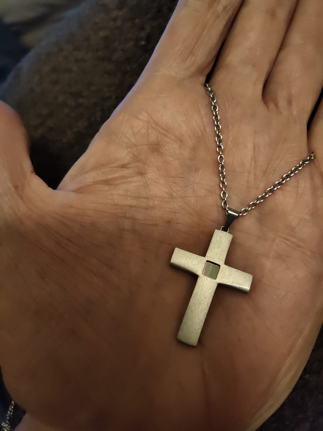 Customer photo review of The Cross Necklace