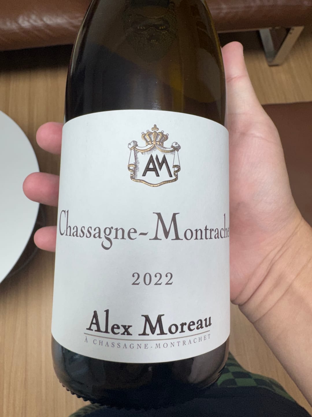 Customer photo review of Alex Moreau Chassagne Montrachet Blanc 2022