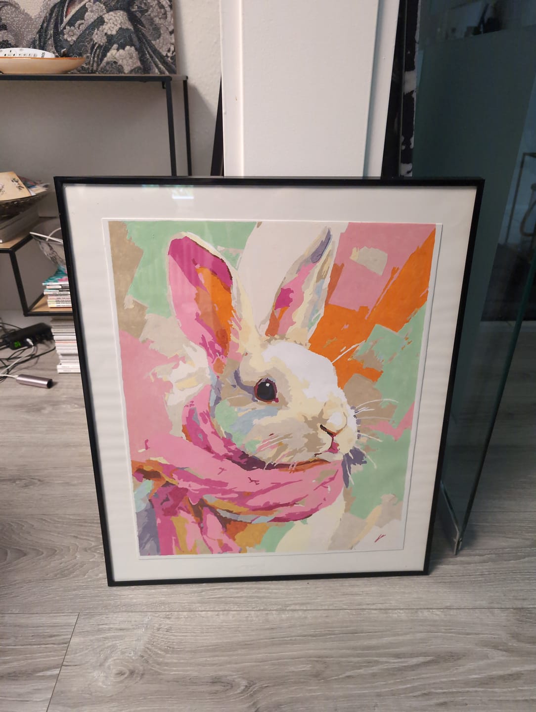 Customer photo review of Malen nach Zahlen - Pastellhase