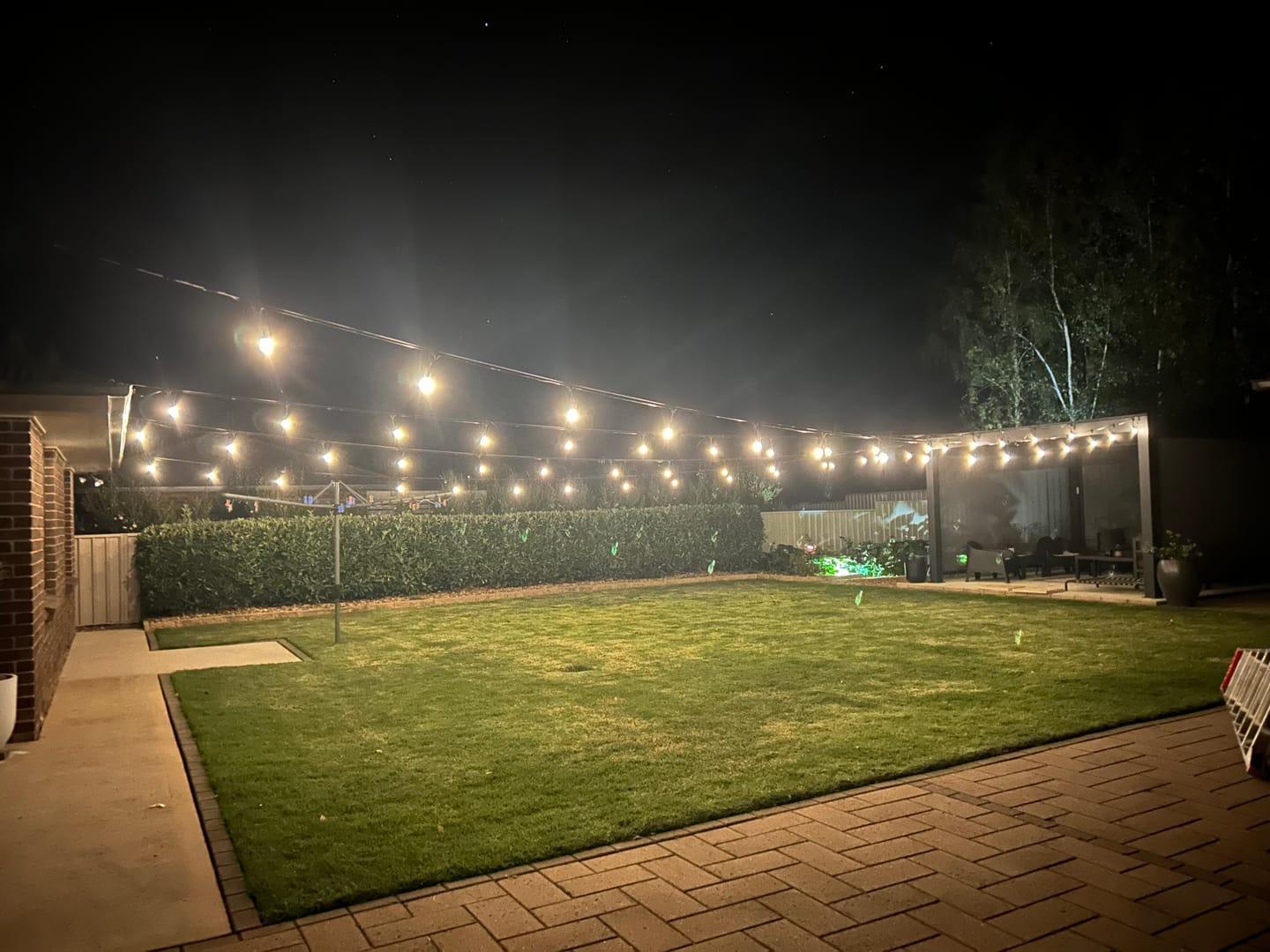 Customer photo review of Solar Festoon Light Replacement Bulbs (5 Pack)