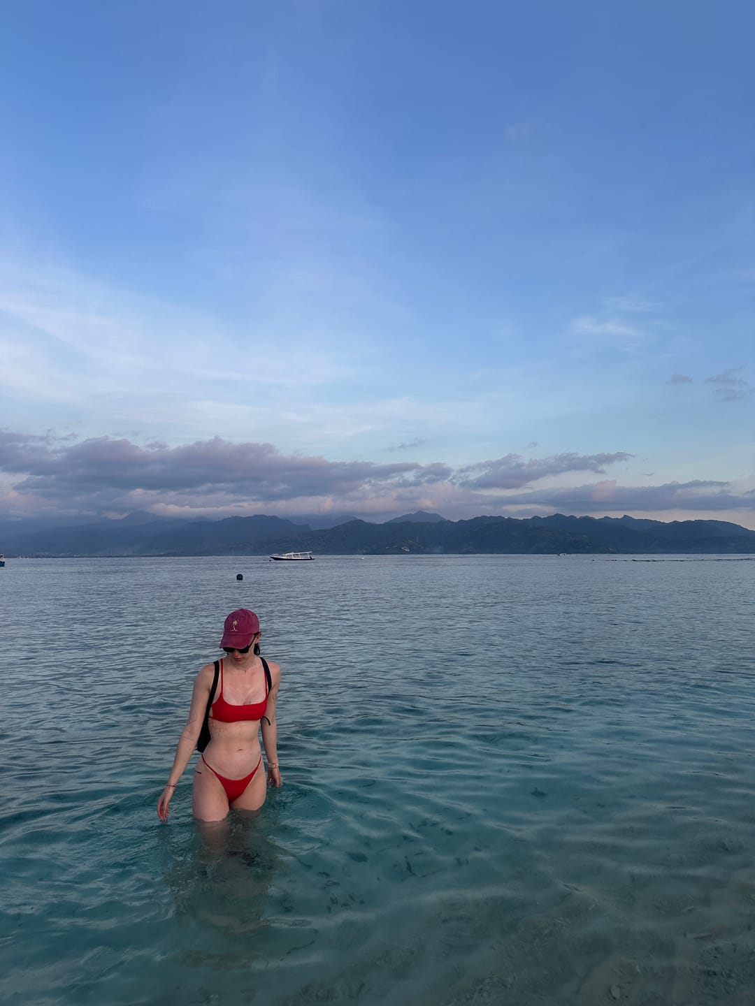 Customer photo review of Capri Top - Ember Red