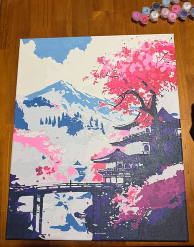 Customer photo review of Monte Fuji (Pintura por Números) 40x50 cm