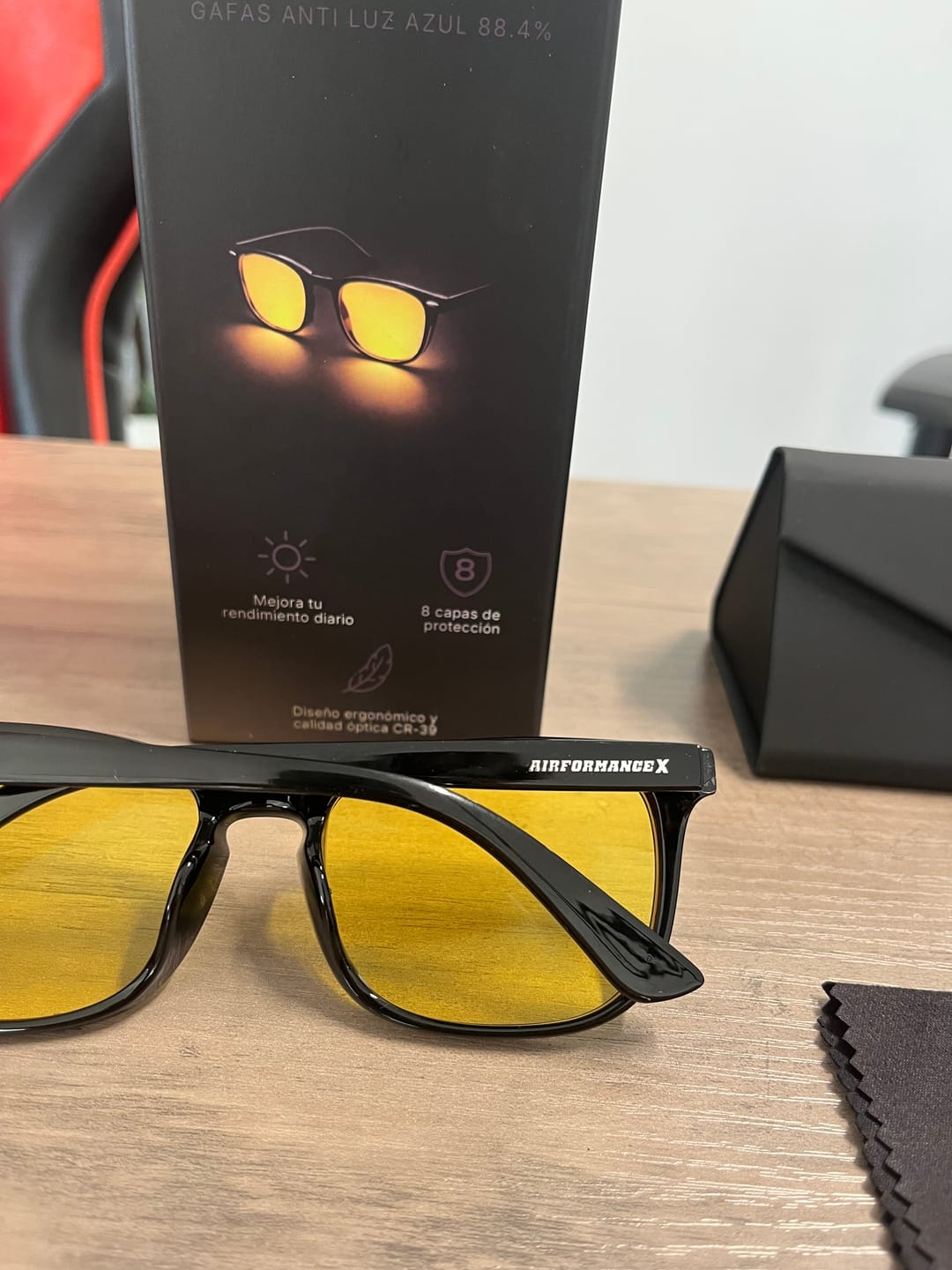 Customer photo review of AirDay® Gafas Filtro Luz Azul 84%