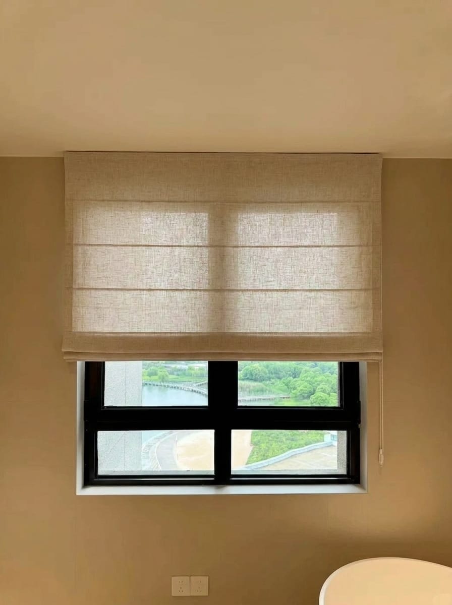 Customer photo review of Jessa Custom Roman Shades