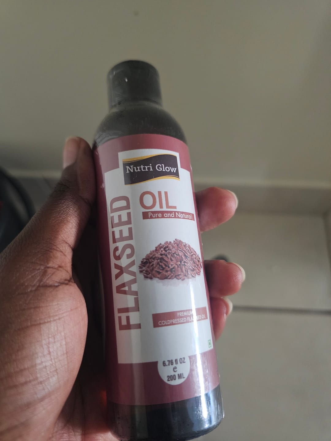 Customer photo review of Omega-Rich Organic Flaxseed Oil for Skin Hydration and Joint Health