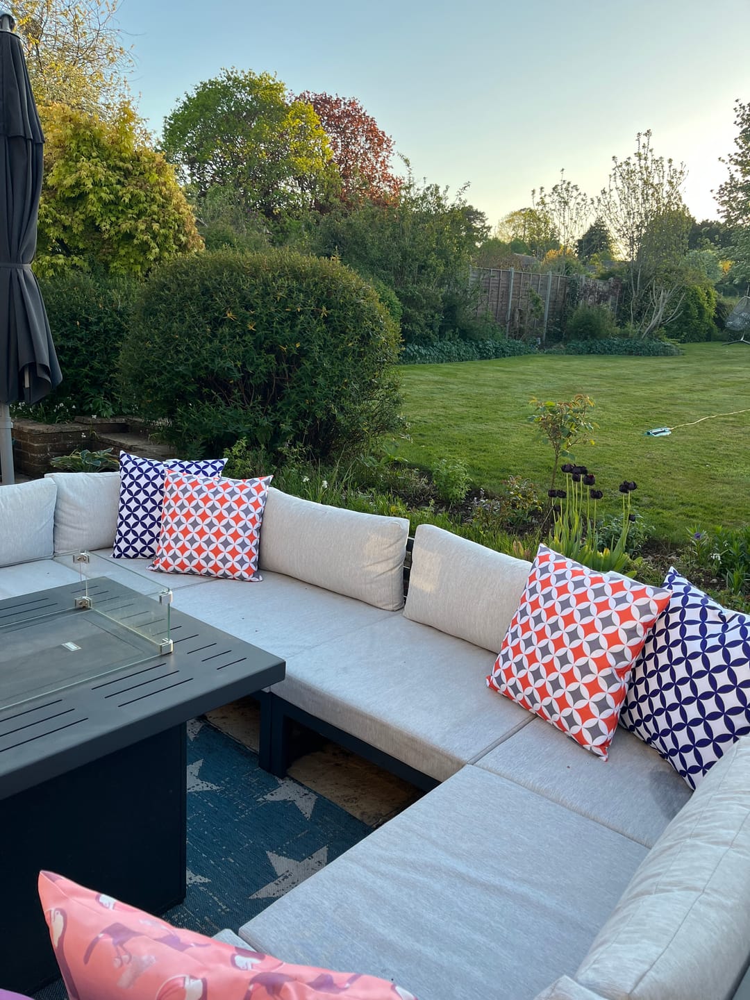 Customer photo review of Outdoor Garden Waterproof Cushion - Bahia