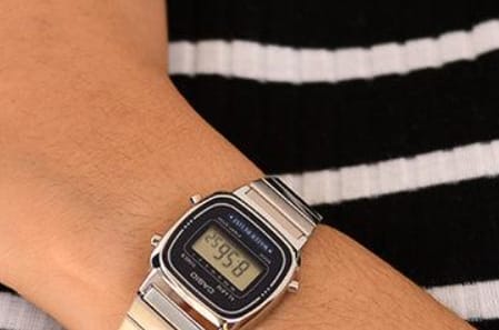 Customer photo review of Reloj Casio Vintage LA670WA-1DF Plateado Mini