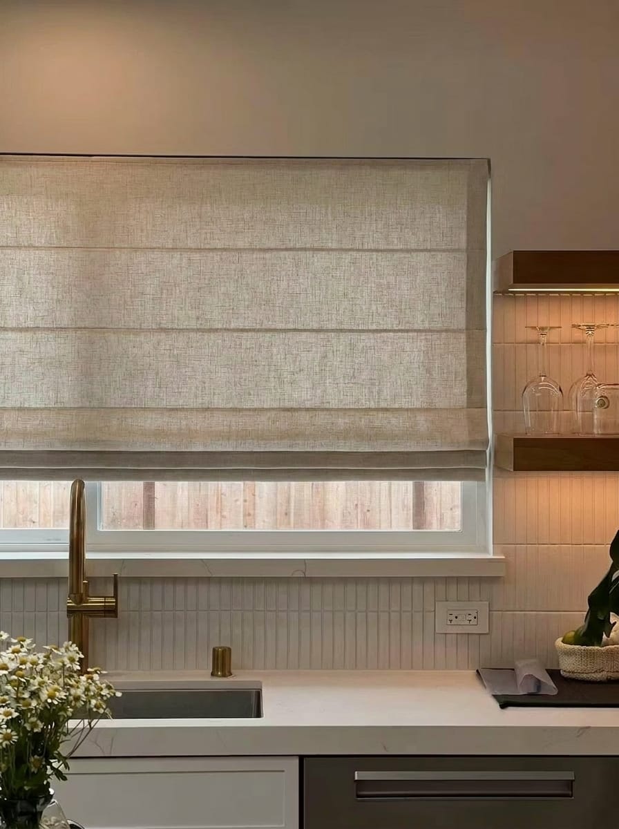 Customer photo review of Jessa Custom Roman Shades