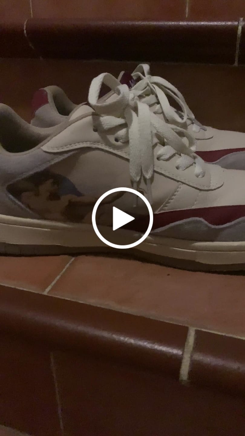Customer video review of The Creation of Adam Sneakers