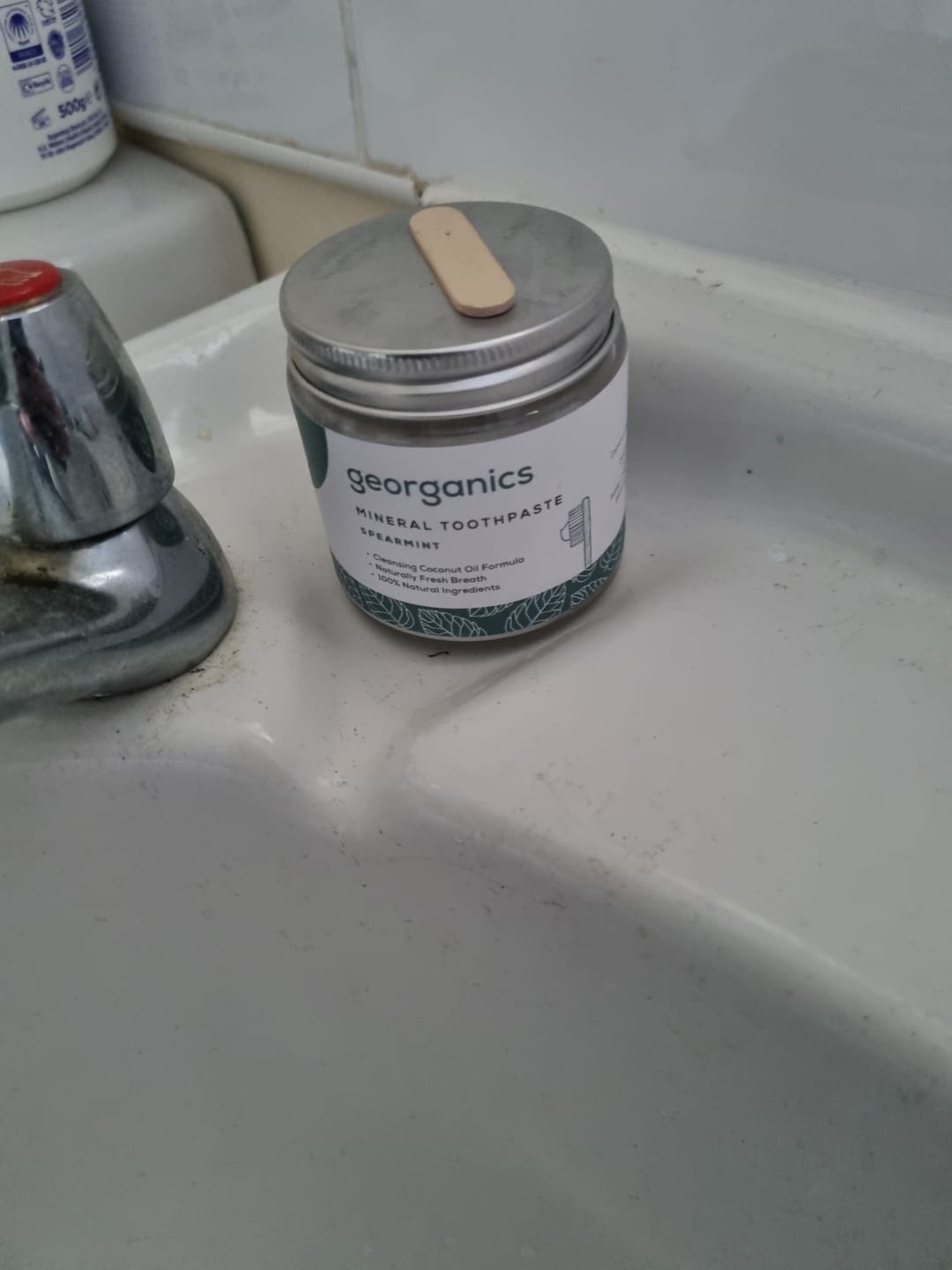 Customer photo review of Fluoride Free Toothpaste - Spearmint
