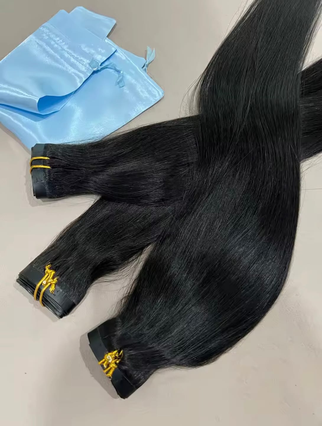 Customer photo review of Extensiones de Cabello 100% Natural©️ Tono #1B Castaño Oscuro