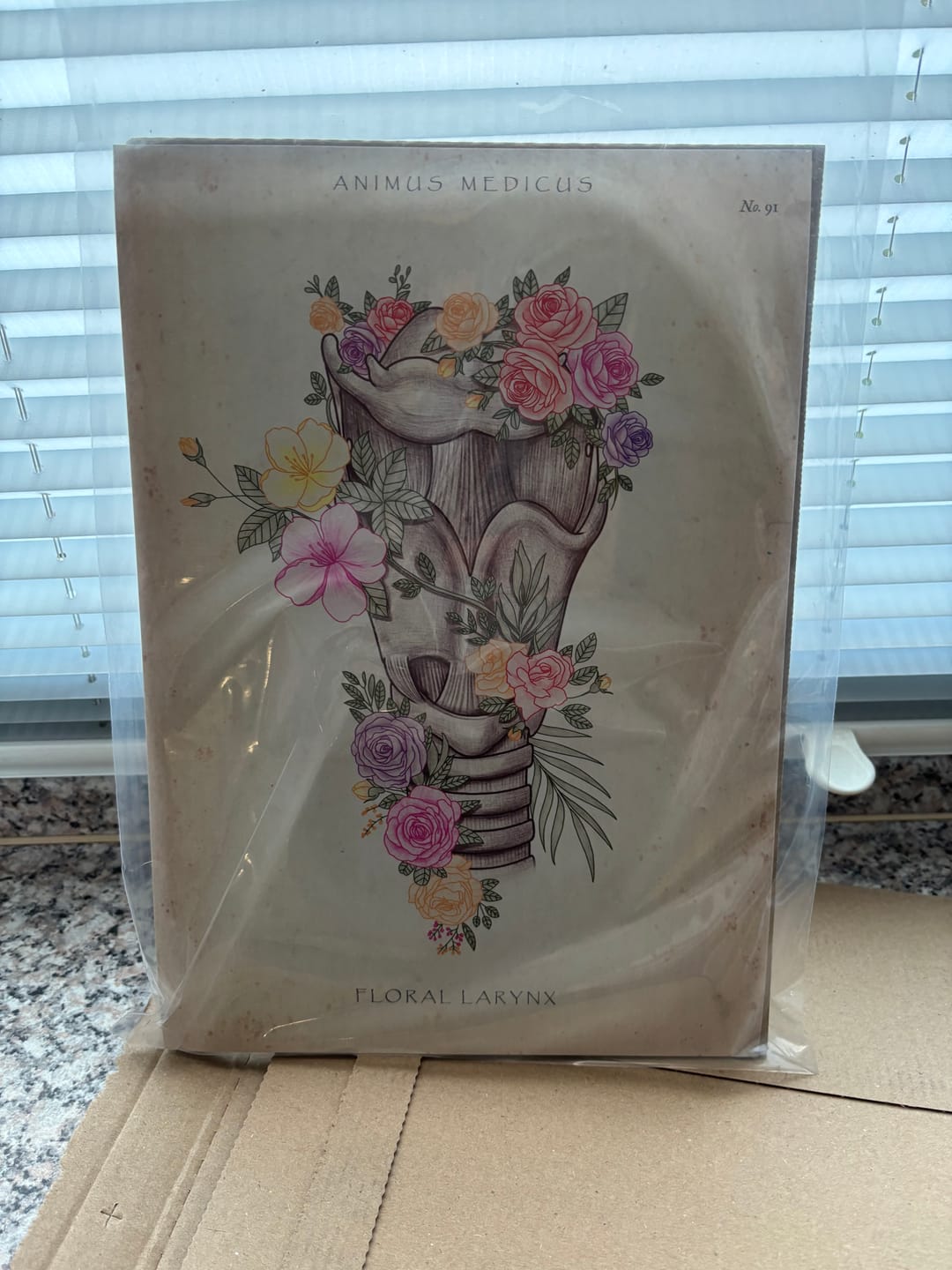 Customer photo review of Kehlkopf mit Blumen