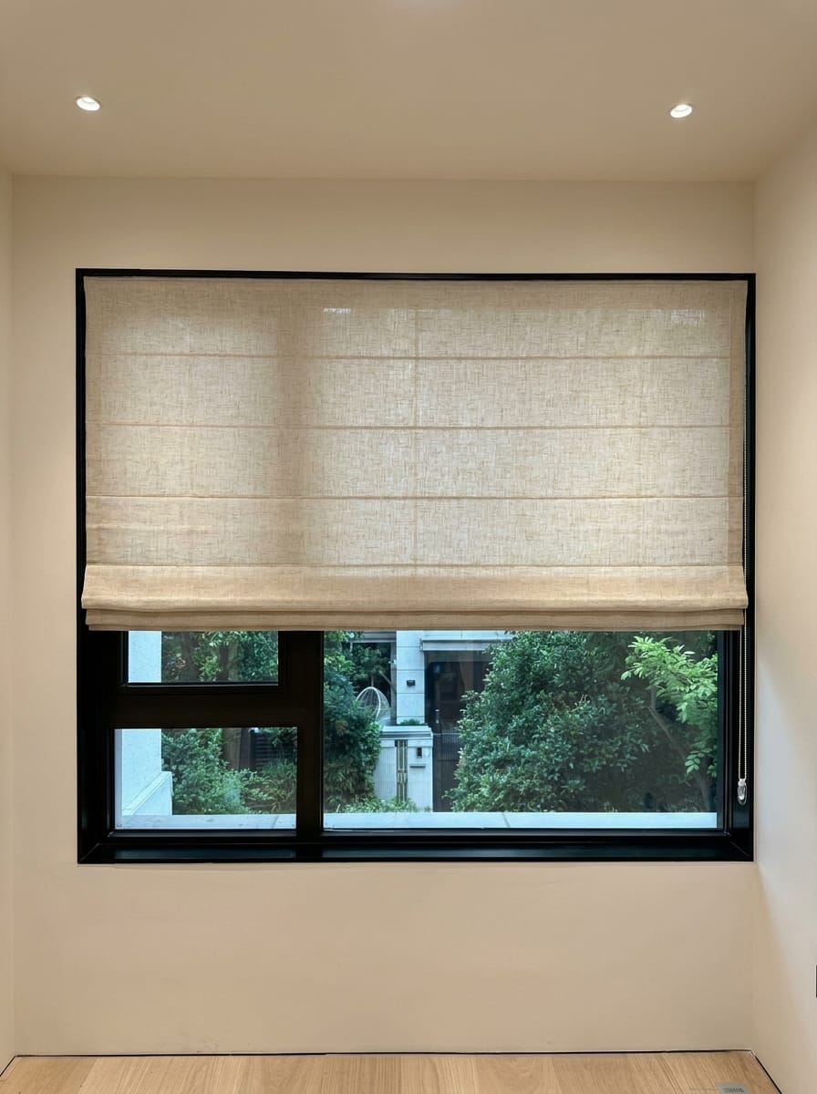 Customer photo review of Jessa Custom Roman Shades