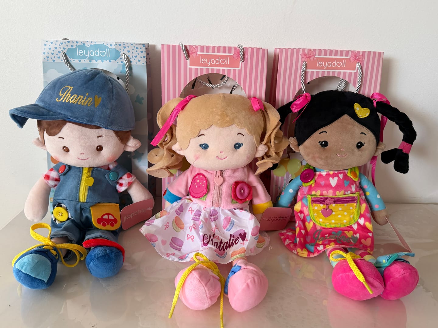 Customer photo review of Personalized Sunnyheart Girl (2 Skin Tones) - Montessori Doll