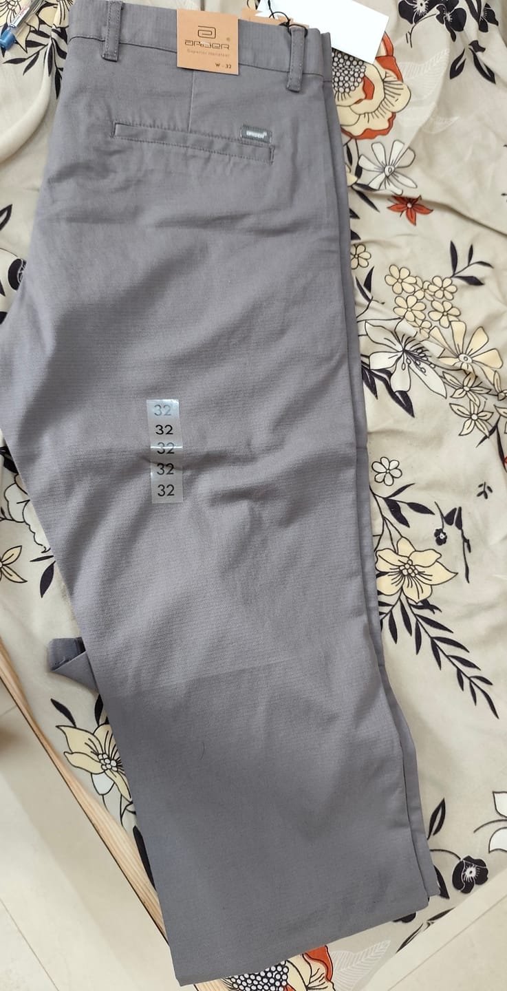 Customer photo review of Monaco - Gray Trouser For Men | Ariser