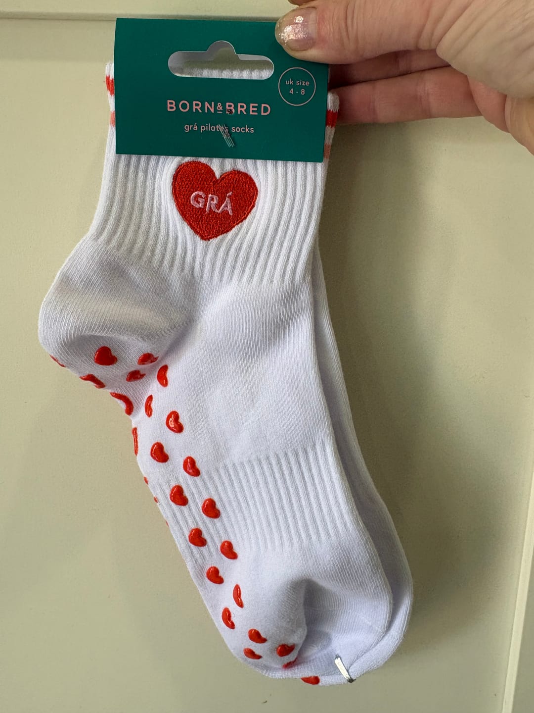 Customer photo review of GRÁ Pilates/Yoga Socks