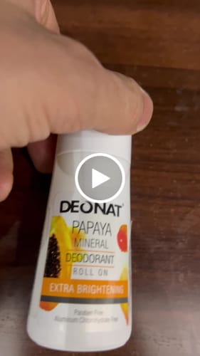 مراجعة بالفيديو من عميل لمنتج Deonat Natural Alum Deodorant Roll-On – Papaya Extract – 65ml