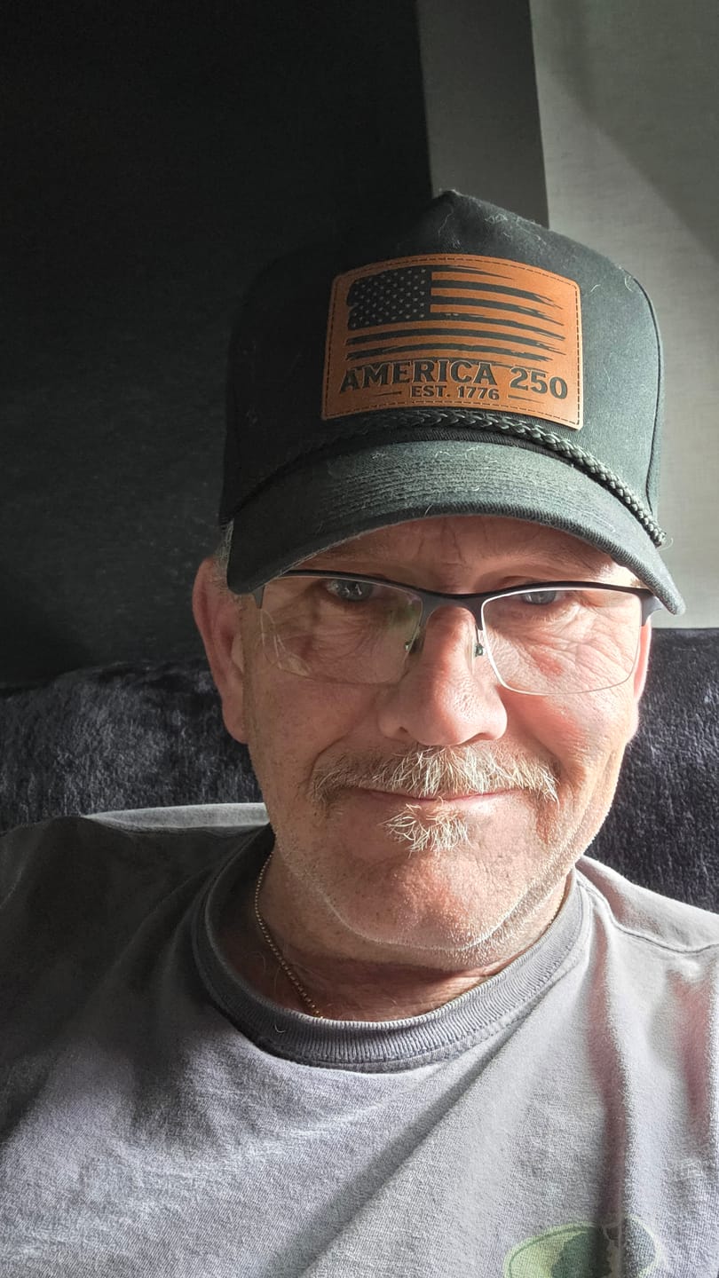 Customer photo review of Black Flag Leather Patch Hat