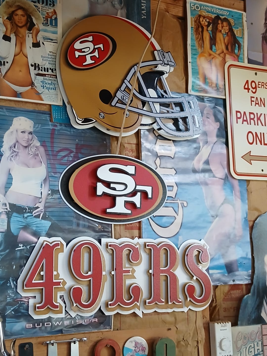 Customer photo review of San Francisco 49ers BLITZ Collection - 8 Layer Helmet 3D Vintage Metal Wall Art