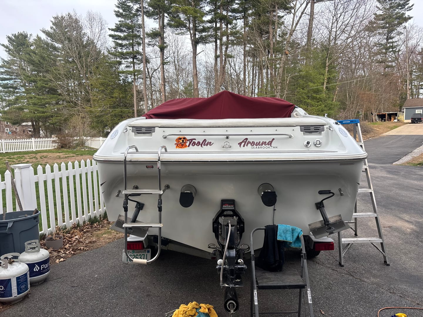 Customer photo review of Custom Digital Boat Name Logo Design