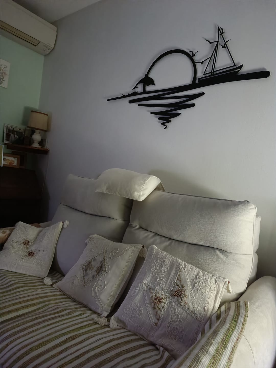 Customer photo review of Décoration murale en métal - Lever du soleil (SUN.02)