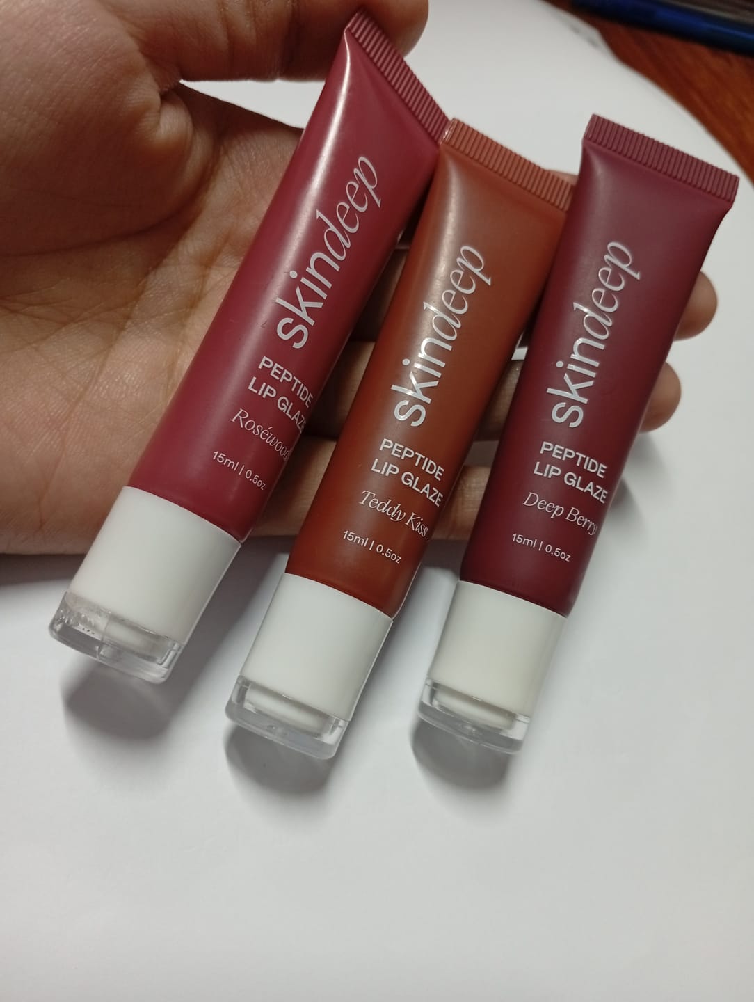 Customer photo review of Peptide Lip Glaze