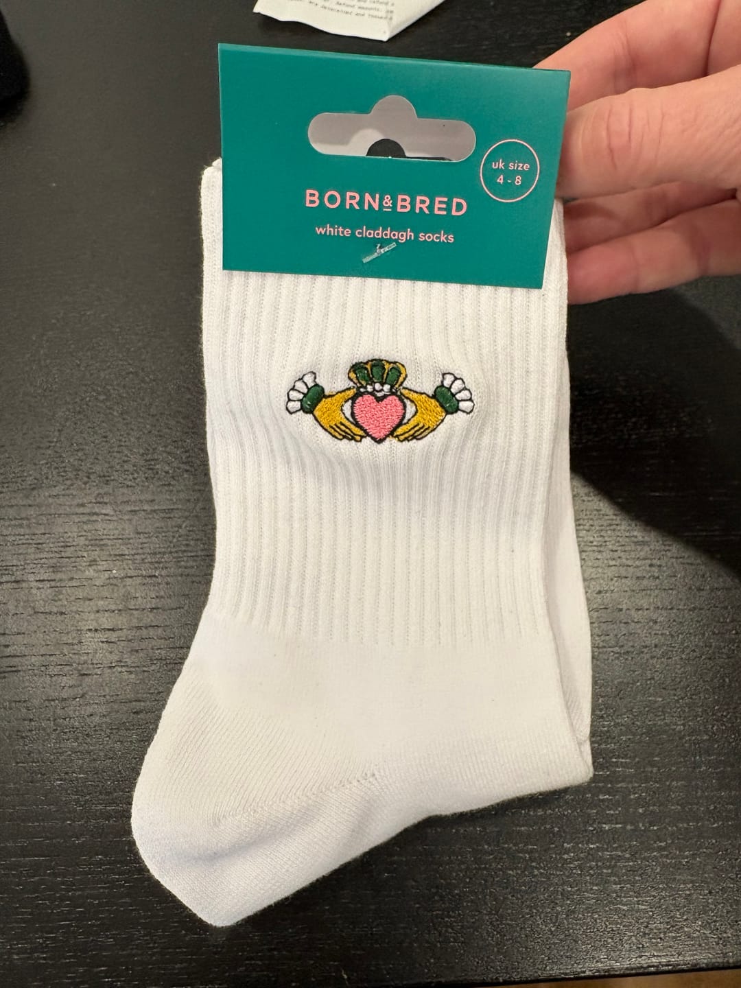 Customer photo review of Claddagh Socks | Born & Bred