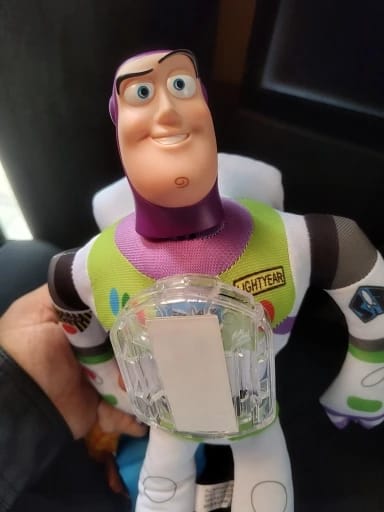 Customer photo review of Toy Story Buzz Lightyear Action Figure - Cute Funny Expression Finger Toy for Kids Collectible Disney Character Gift