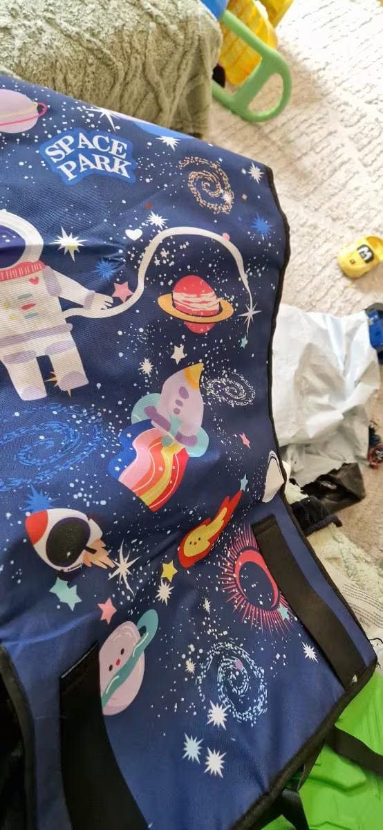 Customer photo review of Kinder Flugzeug Bett Reise | Aufblasbares Reisebett Kinder